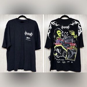 Civil Regime Beetlejuice T Shirt Rose From Concrete Black Graphic Tee